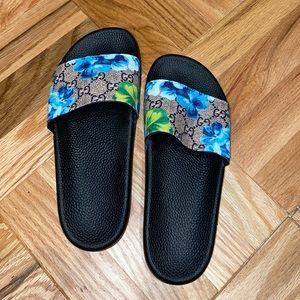 Gucci blooms supreme slide sandals size 7.5